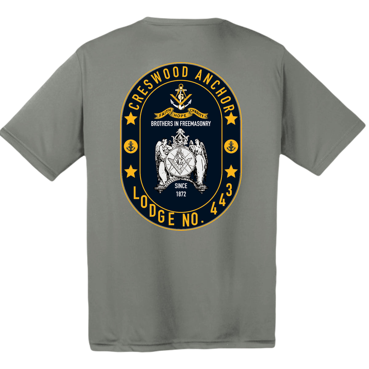 Grey Concrete Heather - TST350 - BACK