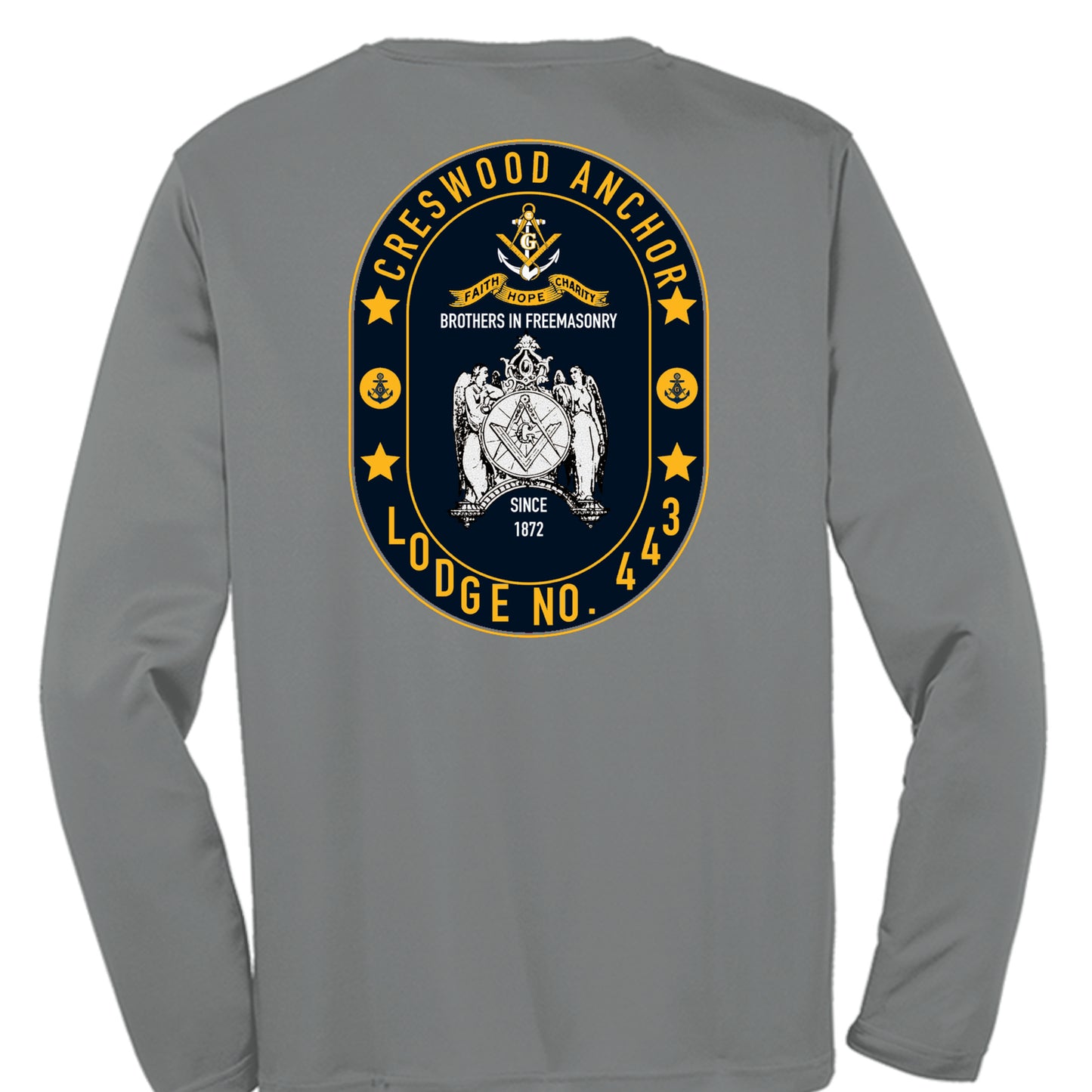 Iron Grey Heather - ST350LS - BACK