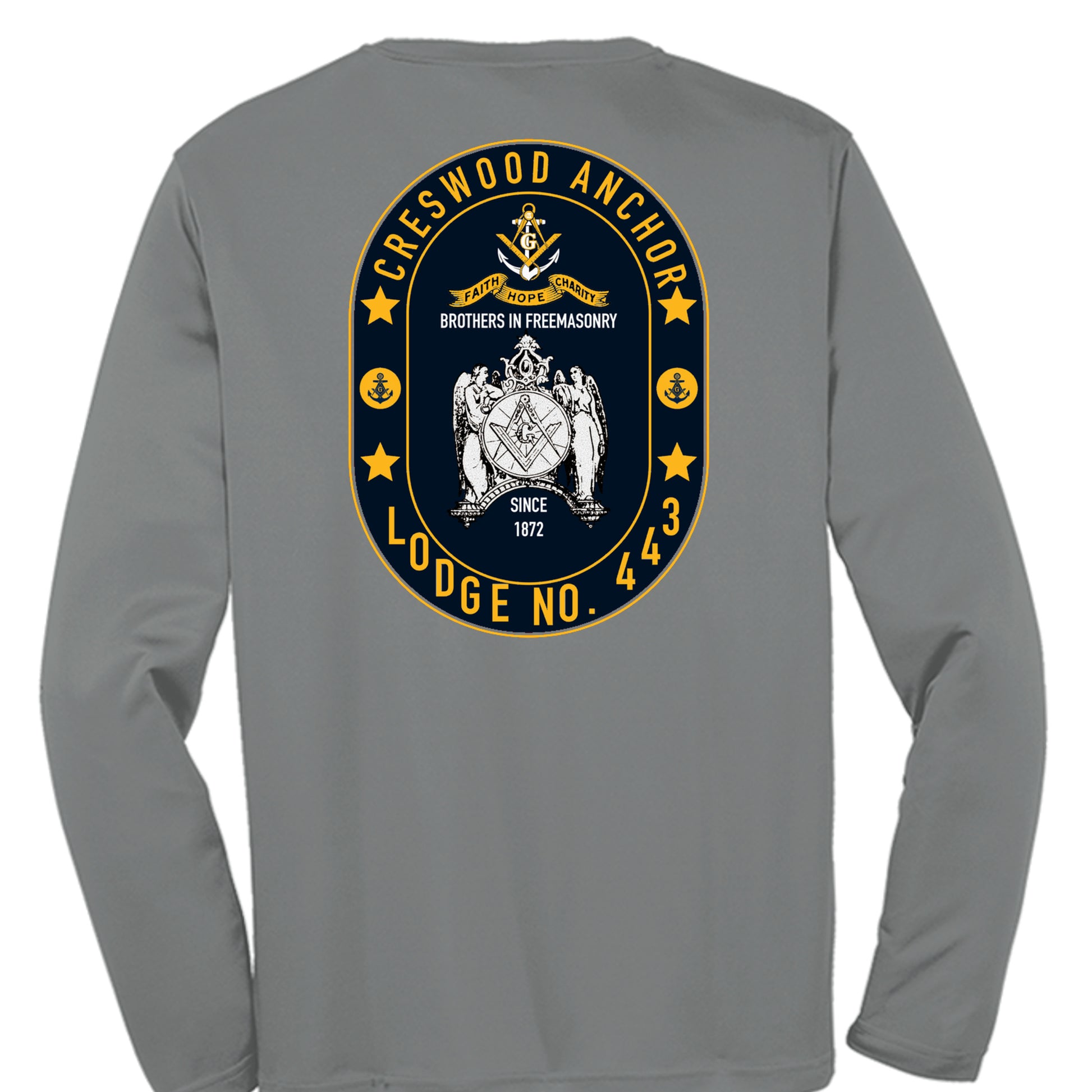 Iron Grey Heather - ST350LS - BACK