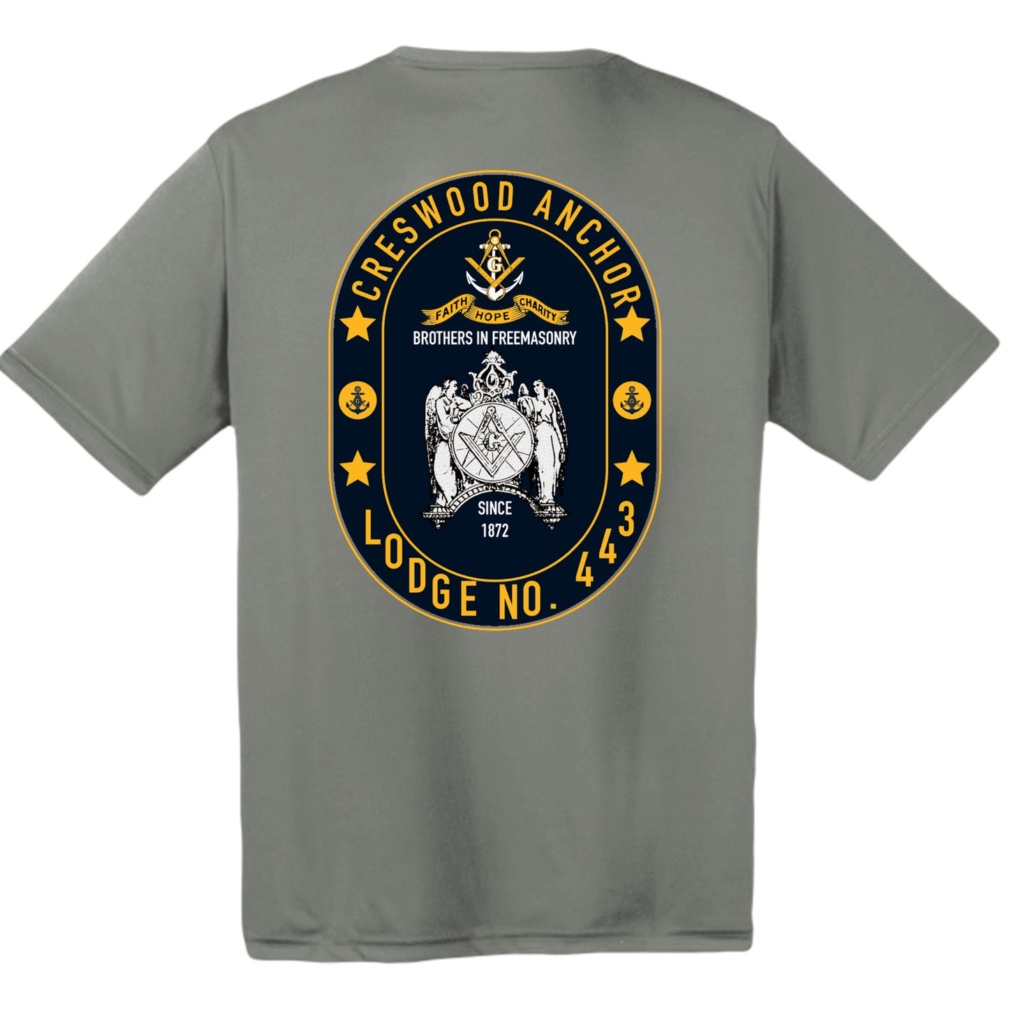Grey Concrete Heather - TST350 - BACK
