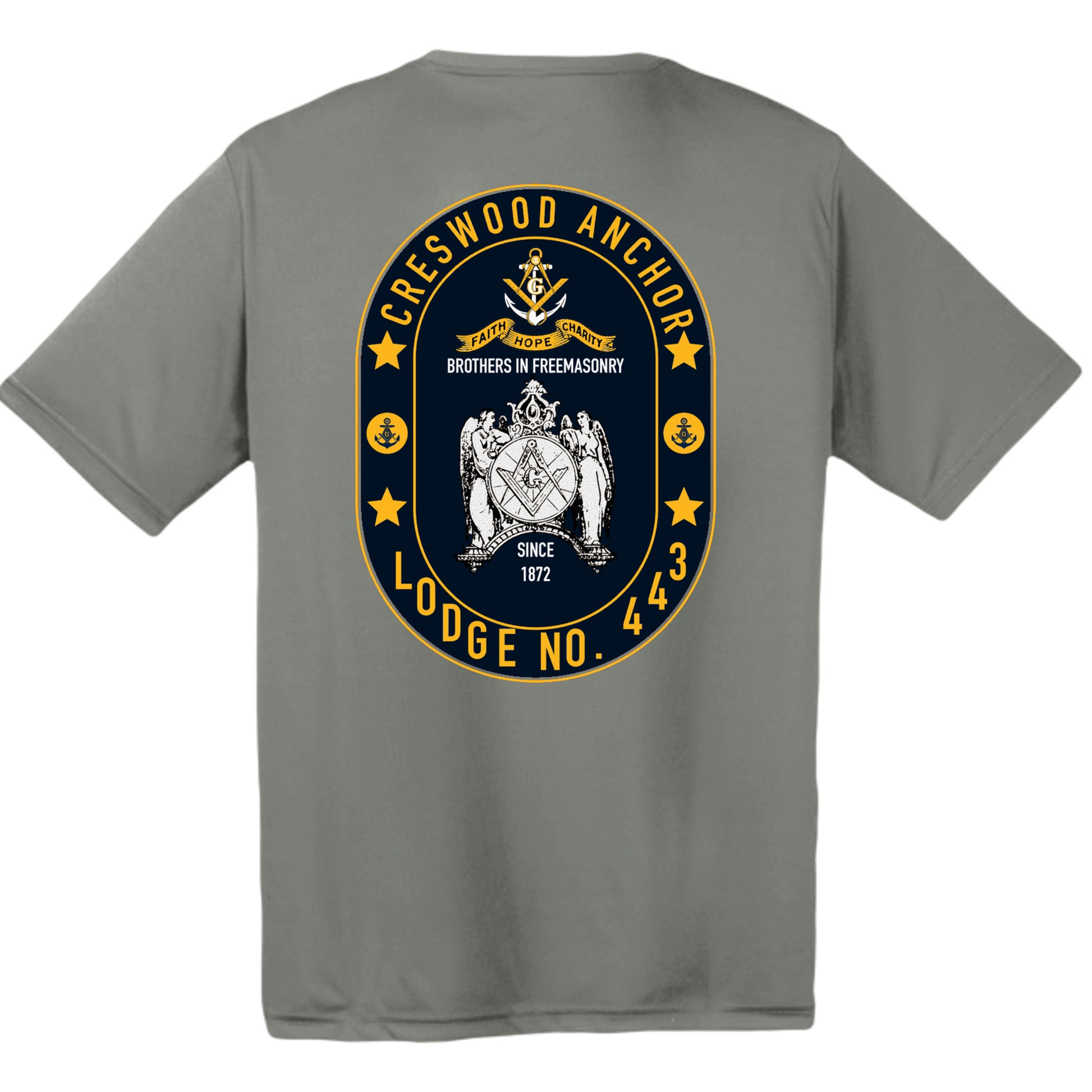 Grey Concrete Heather - TST350 - BACK