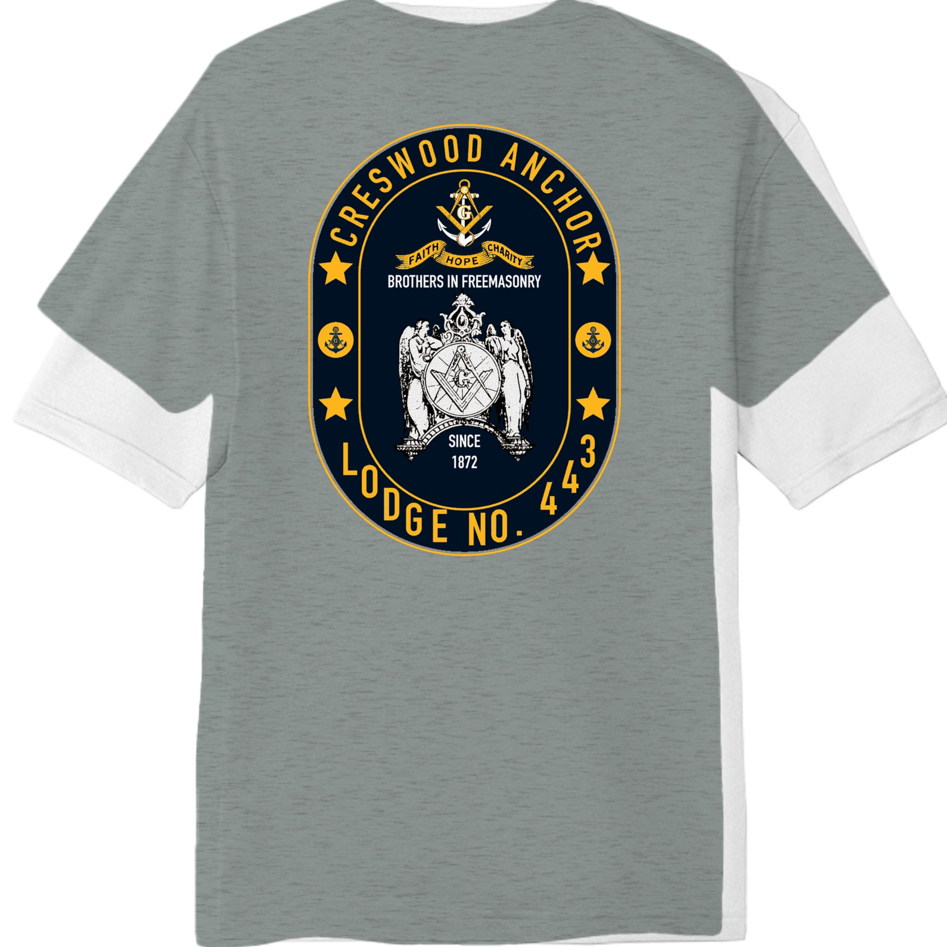 Grey Concrete Heather - ST350 - BACK
